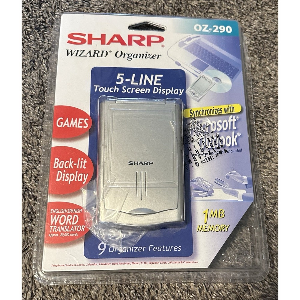 Sharp Wizard OZ-290 Electronic Organizer